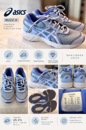 Tênis ASICS Buzz 4 - Infantil - Nº 32
