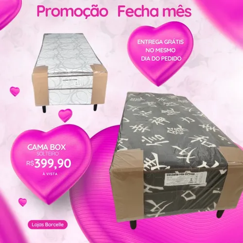 Cama box solteiro a pronta entrega
