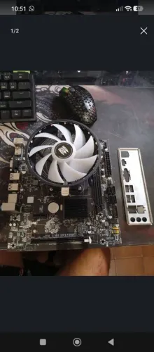 Kit ryzen am4 a320 com Ryzen 3200g sem memória