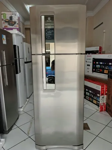 Geladeira Inox Frost Free duplex 460 litros usada Seminova 