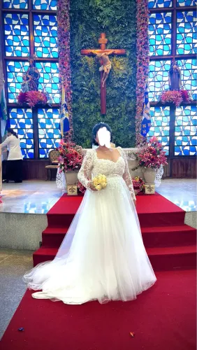 Vendo vestido de noiva+véu+anágua