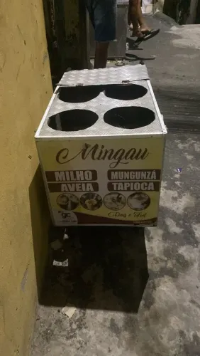 Carrinho de sopa e mingau
