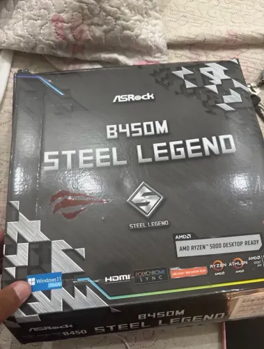 Vendo placa mãe Stell legende b450m