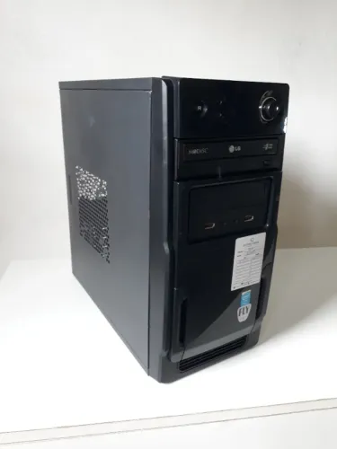 Pc cpu g470 1155 ddr3 4gb 500gb Placa ipmh61r3 gabinete computador
