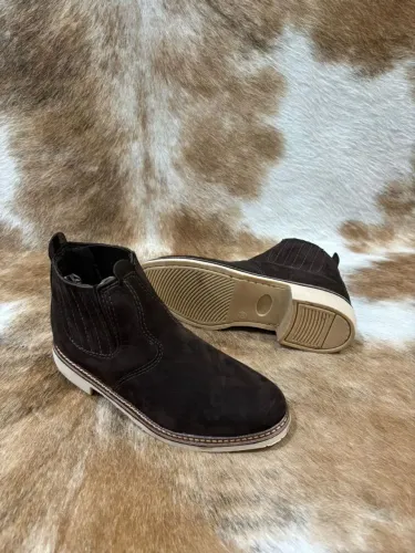 BOTINAS EM COURO LEGÍTIMO 