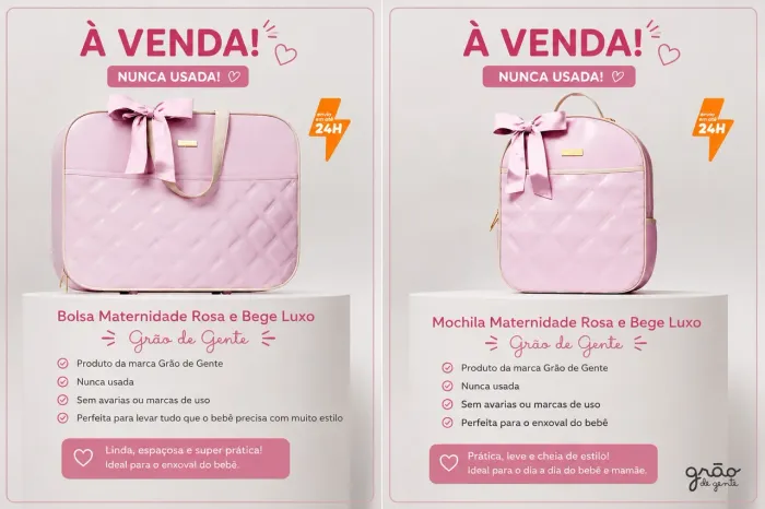 Bolsa de Maternidade + Mochila Grão de Gente