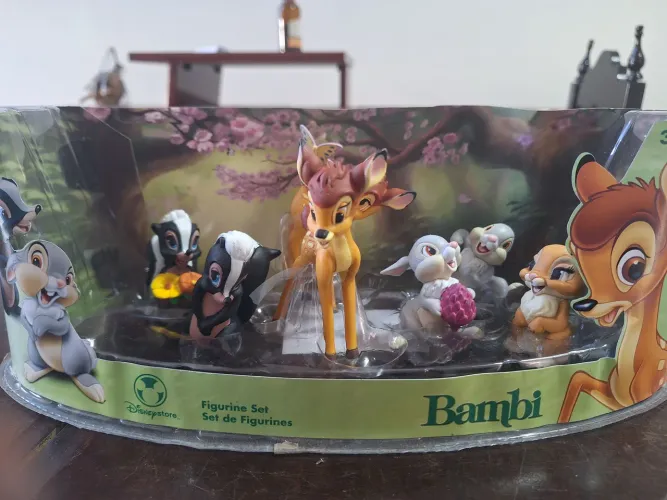 (NÃO ACEITO OFERTA) Playset raro antigo Bambi original Disney Store