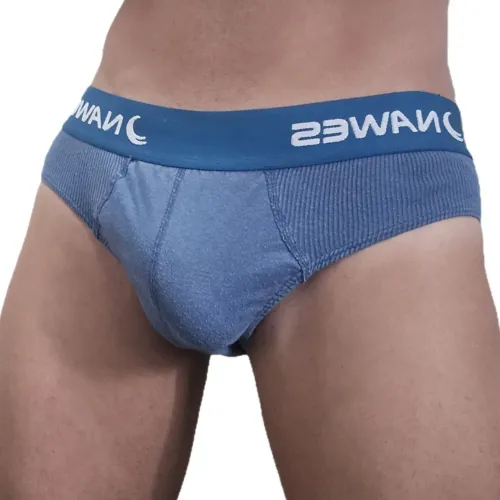 Cueca slip azul