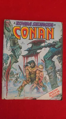 Espada Selvagem de Conan 21 sem o brinde (Editora Abril - 1986)