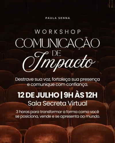 WORKSHOP COMUNICAçÃO DE IMPACTO