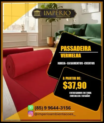 Passadeira vermelha em promoção!