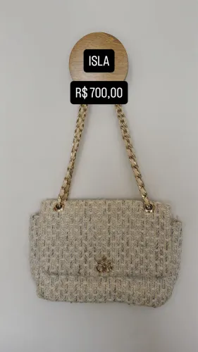 BOLSA ISLA ORIGINAL TECIDO EM TWEED 