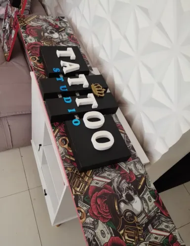 Placas de Madeira 3D Exclusivas para Studio de TATTOO Promoção