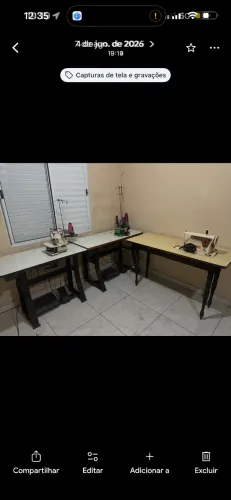 Vendo 3 máquinas de costura por 1.000 (reta, overloque e galoneira)
