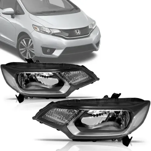 Par de Farol Honda Fit 2015 a 2018