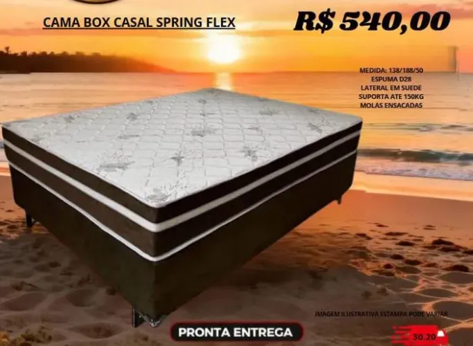 Cama Box Casal Spring Flex