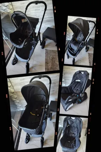 Carrinho de bebê Galzerano Olimpus Moisés 3 em 1. + Bebê conforto e base. Pouquíssimo Uso.