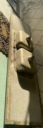 Pia de Granito com duas cubas