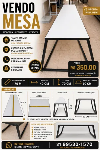Mesa de MDF
