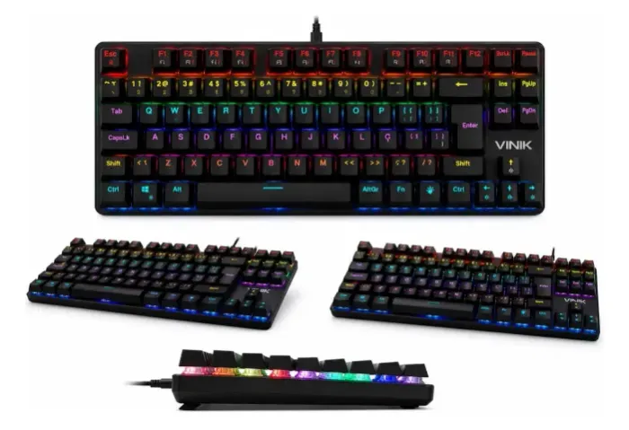 Teclado Mecânico Vinik Anihi 60% Abnt2 Switch Red Rgb Led Promoção