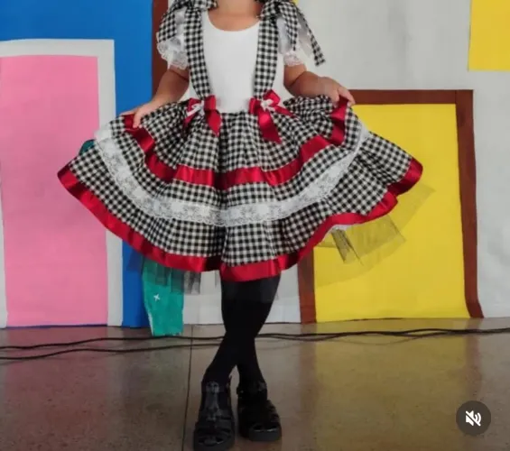 Vestido festa junina infantil