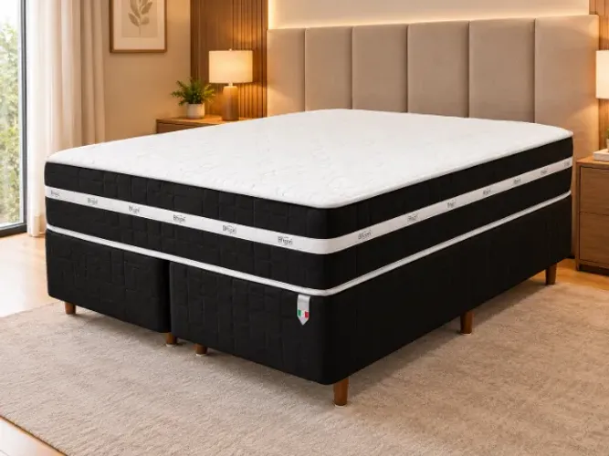 Colchão de Casal Black Graphite 138x188x27 (NOVO A PRONTA ENTREGA)