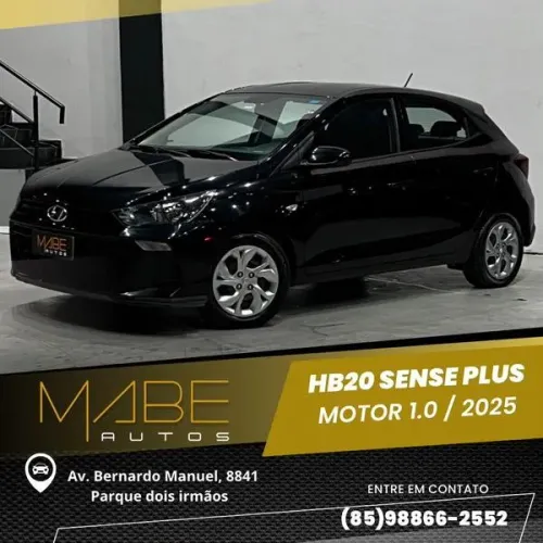 Hyundai HB20 Sense Plus1.0 Flex 12V Mec. 2025