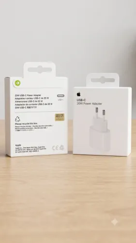 Carregador de Tomada Apple 20W USB-C Ultra Rápido (Novo, Original e Lacrado)