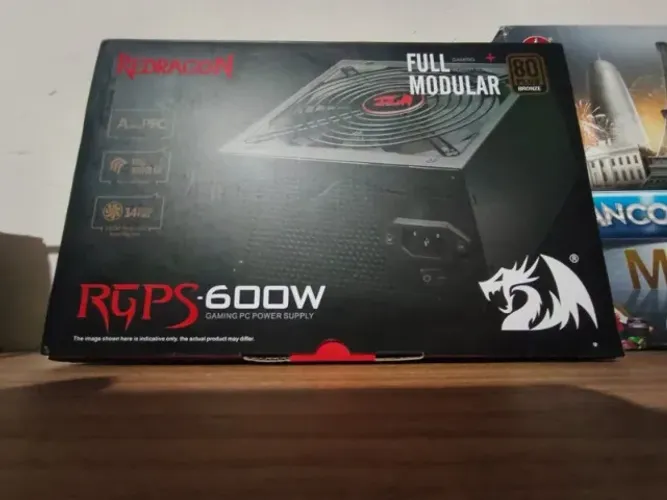 Fonte full modular redragon 600w Semi Nova