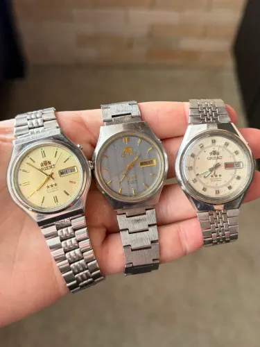 Lote de 16 relógios orient vintage automático