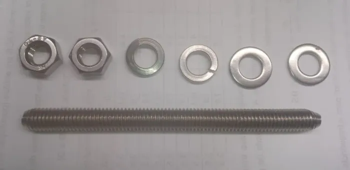 Parafusos Barra Roscada 10cm X 8mm Chave 13mm