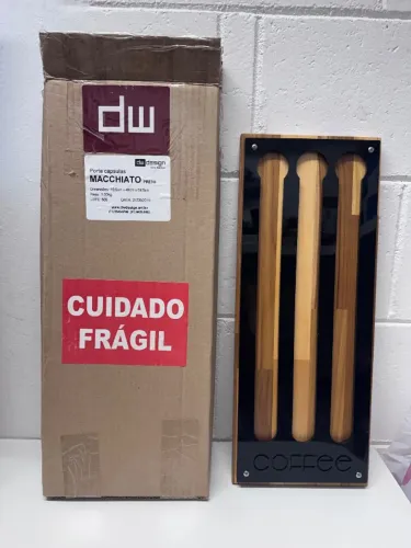 Porta Cápsulas de Café DW Design Macchiato Preto - Novo na Caixa
