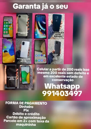 Celular em excelente estado de conservação