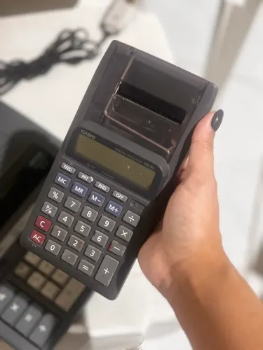 Calculadora Casio HR-8L com Impressora - Funcionando
