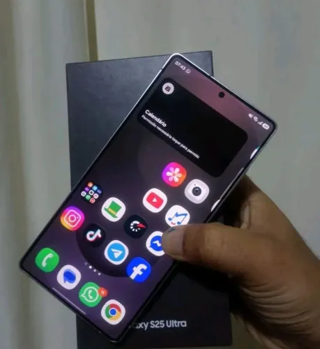S25 ultra 256 GB celular com 7 mês de uso com caixa nota fiscal com tudo