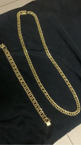 Kit corrente e pulseira grumet 8mlm