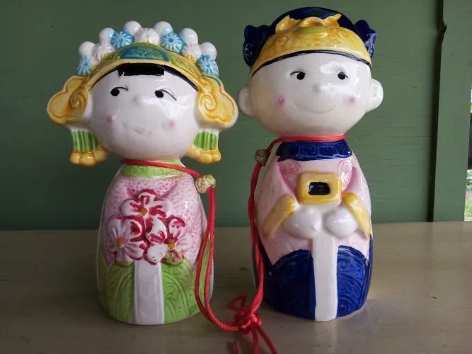 Casal oriental Porcelana 