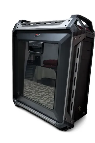 Gabinete Cougar Panzer Max Preto | Espaçoso, Robusto e de Alta Performance