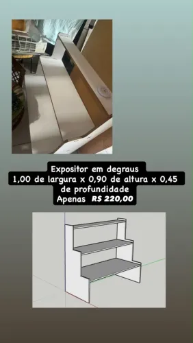Expositor de degraus