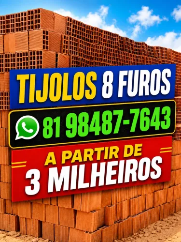Tijolo tijolos de fábrica! PAGUE SOMENTE NA ENTREGAA.