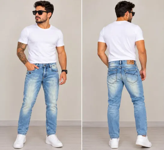 Calça jeans masculina 38