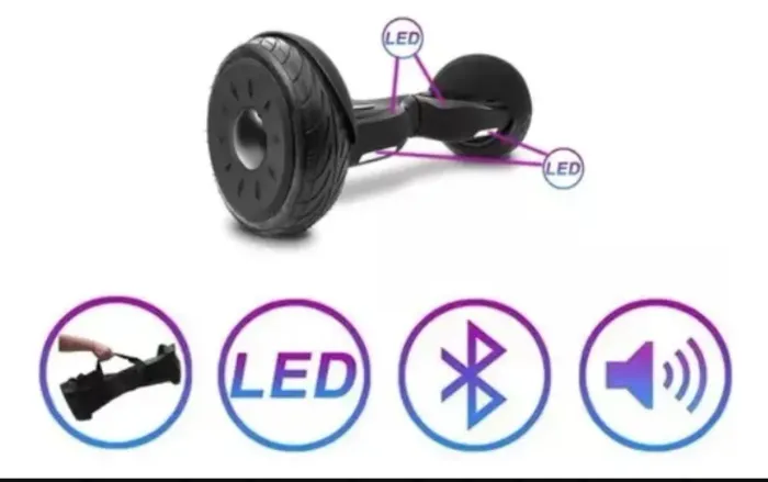 Hoverboard Skate Elétrico 8.5" Com Led E Bluetooth Brinovar