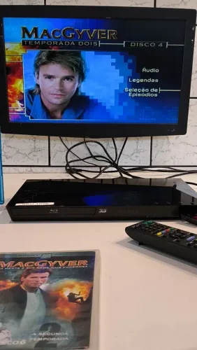 Blu-ray Player Sony BDP - S4100 3D + Controle Remoto + Mídias (Testado e Funcionando)