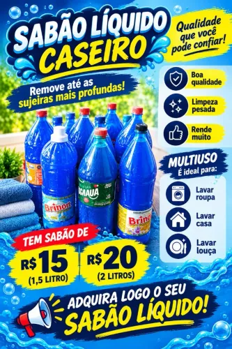 Sabão líquido caseiro