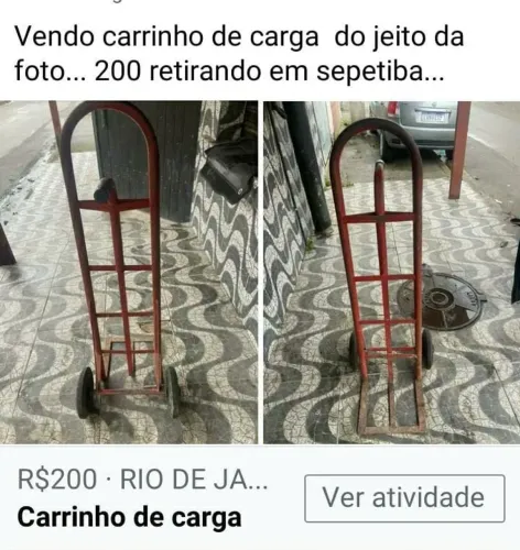 Vendo carrinho de carga