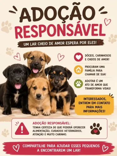 Cachorrinhos pra adoção