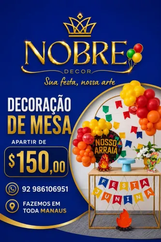 Decoração de festa Apartir de $150,00