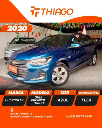 Chevrolet Onix Hatch Premier 1.0 12V TB Flex Aut. 4P 2020