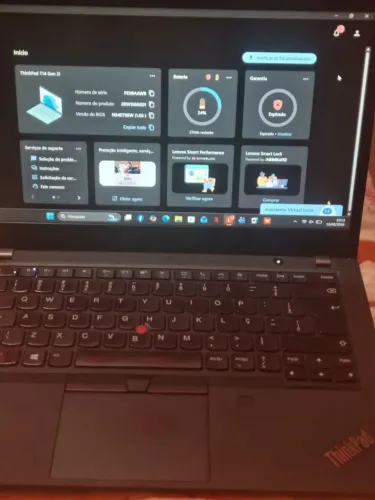 Notebook lenovo thinkpad i5 11th 8g ram ssd256