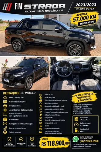 Fiat Strada Volcano 1.3 Flex 8V CD Aut. 2023